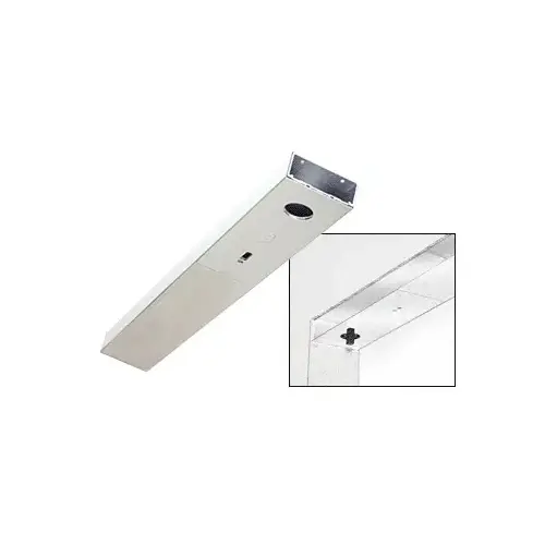 Polished Stainless 6" No Pocket Single Sided Door Header Custom Length Polished Stainless 6" No Pocket Single Sided Door Header Custom Length