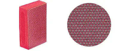 3M 220X Grit Red Flexible Diamond Hand Pad Z2R22018