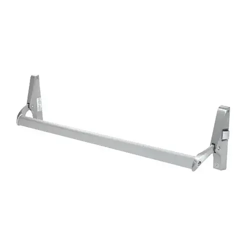 Satin Aluminum Cross Bar Panic Exit Device - Right Hand Reverse Bevel Rim