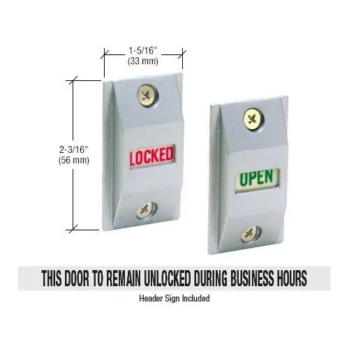 Aluminum Opened/Locked Lock Indicator Aluminum Opened/Locked Lock Indicator