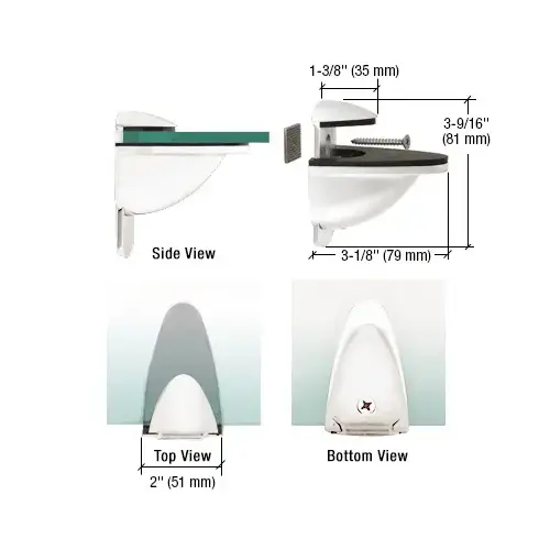 White Heavy-Duty Adjustable Shelf Bracket White Heavy-Duty Adjustable Shelf Bracket