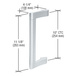 Satin Anodized Extruded Aluminum