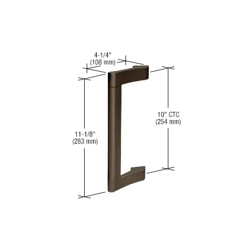 Dark Bronze Extruded Aluminum Pull Handle Dark Bronze Extruded Aluminum Pull Handle