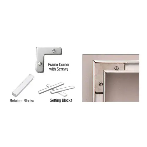 Decorative Mirror Frame Hardware Pack Aluminum