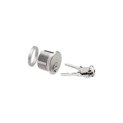 Brushed Stainless Keyed Cylinder for Center Lock With Deadlatch