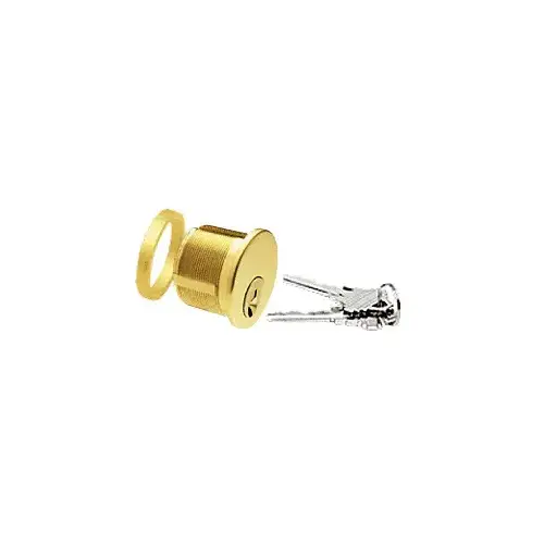 Polished Brass Keyed Cylinder for Center Lock with Deadlatch Polished Brass Keyed Cylinder for Center Lock with Deadlatch