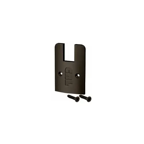 Oil Rubbed Bronze Anodized Low Profile End Cap With Screws Oil Rubbed Bronze Anodized Low Profile End Cap With Screws