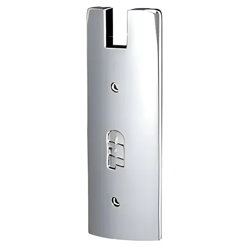 Polished Stainless End Cap for 6" Square 1/2" Glass Wedge-Lock Door Rail Polished Stainless End Cap for 6" Square 1/2" Glass Wedge-Lock Door Rail