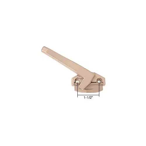 Left Hand Cam Handle, Zinc Material, 1-1/2" Screw Hole Spacing, 4" Handle Length, 1/16" Step, Beige Finish Left Hand Cam Handle, Zinc Material, 1-1/2" Screw Hole Spacing, 4" Handle Length, 1/16" Step, Beige Finish