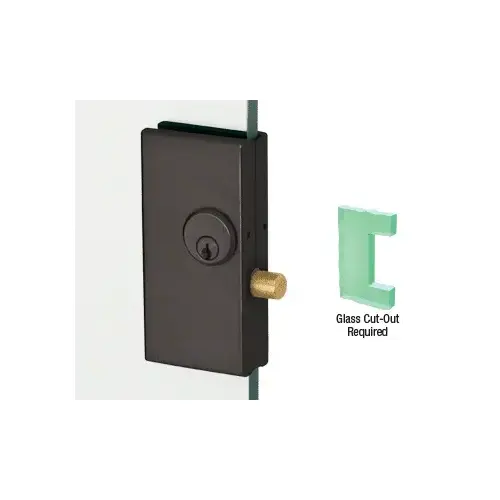 Black Bronze Anodized 2-3/4" x 5-5/8" Deadthrow Low Profile Center Lock Black Bronze Anodized 2-3/4" x 5-5/8" Deadthrow Low Profile Center Lock