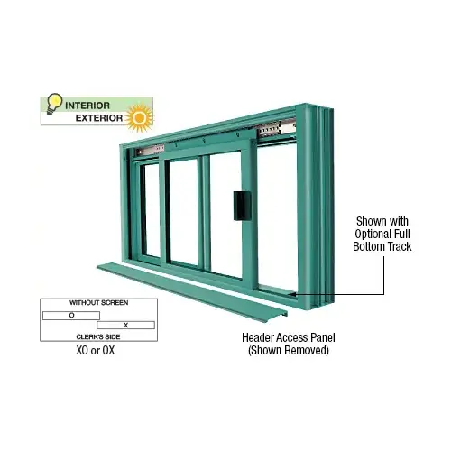 Custom Color Custom KYNAR Paint DW Series Manual Deluxe Sliding Service Window OX or XO without Screen Custom Color Custom KYNAR Paint DW Series Manual Deluxe Sliding Service Window OX or XO without Screen