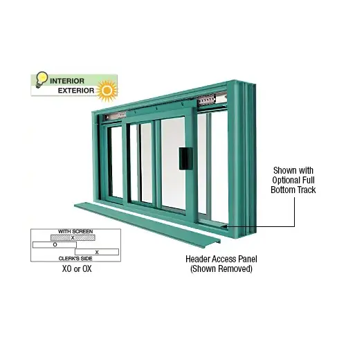 Custom Color Custom KYNAR Paint DW Series Manual Deluxe Sliding Service Window OX or XO with Screen Custom Color Custom KYNAR Paint DW Series Manual Deluxe Sliding Service Window OX or XO with Screen