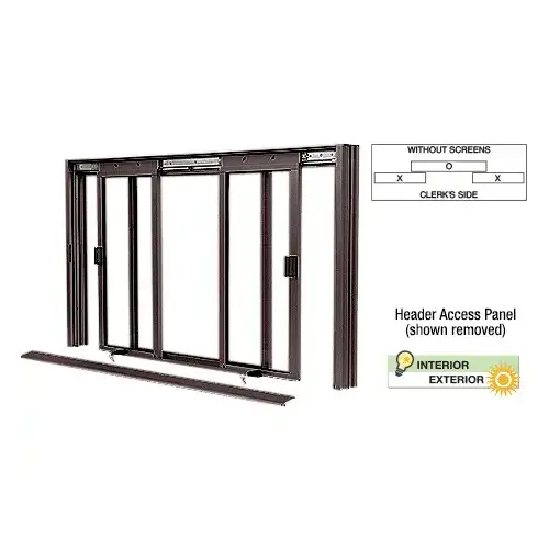Duranodic Bronze DW Series Manual Deluxe Sliding Service Window XOX Without Screen Duranodic Bronze DW Series Manual Deluxe Sliding Service Window XOX Without Screen
