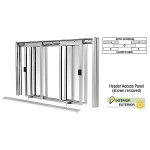 CRL DW5200A Satin Anodized DW Series Manual Deluxe Sliding Service