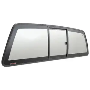 CRL ECT655LT "Perfect Fit" Three-Panel Tri-Vent Slider with Light Gray Glass for 2005+ Nissan Frontier and 2009+ Suzuki Equator