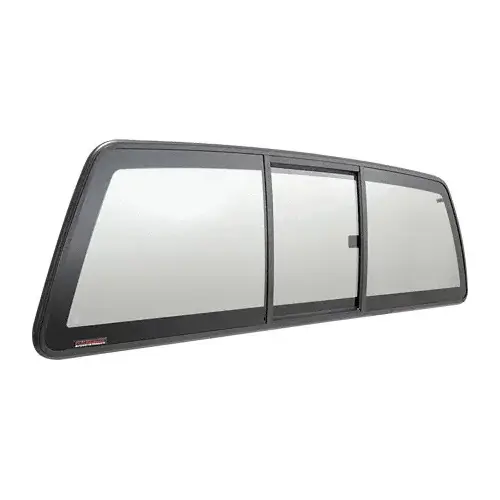 "Perfect Fit" Three-Panel Tri-Vent Slider with Light Gray Glass for 2005+ Nissan Frontier and 2009+ Suzuki Equator "Perfect Fit" Three-Panel Tri-Vent Slider with Light Gray Glass for 2005+ Nissan Frontier and 2009+ Suzuki Equator