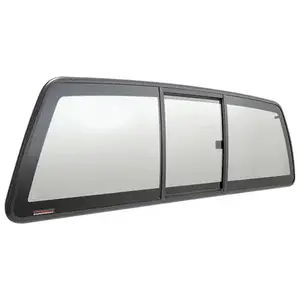 CRL ECT655S "Perfect Fit" Three-Panel Tri-Vent Slider with Solar Glass for 2005+ Nissan Frontier and 2009+ Suzuki Equator