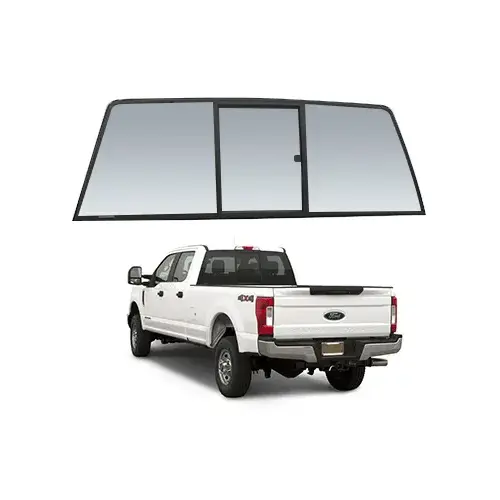 Tri-Vent Three Panel Manual Rear Slider for 2017 Ford Super-Duty F250/F350/F450/F550 Tri-Vent Three Panel Manual Rear Slider for 2017 Ford Super-Duty F250/F350/F450/F550