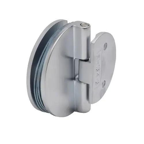 Satin Chrome Half Round Light Duty Frameless Shower Door Hinge