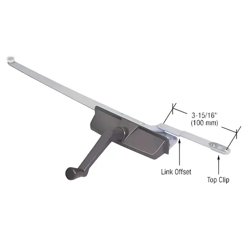 Bronze Right Hand Dual Arm Casement Window Operator Bronze Right Hand Dual Arm Casement Window Operator