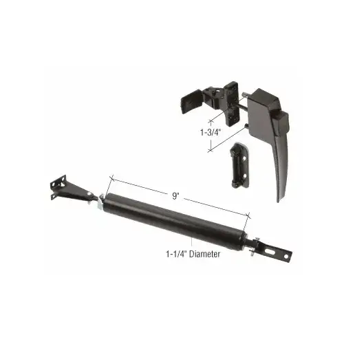 Black Screen Door Hardware Kit for Wood or Metal Outswinging Screen or Storm Doors
