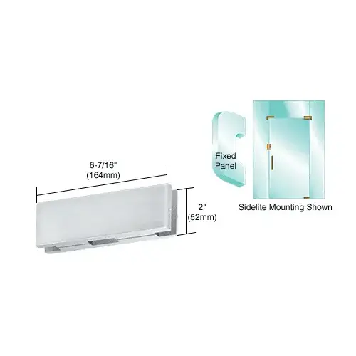 Satin Anodized EUR Series Sidelite or Glass Door Mounted Keeper Satin Anodized EUR Series Sidelite or Glass Door Mounted Keeper