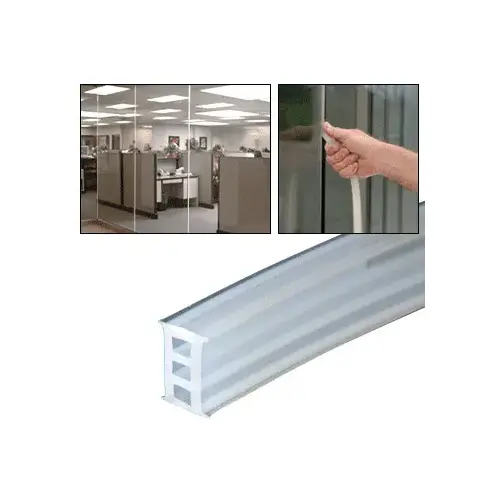 Extra Clear 1/2" EZ GLAZE Soundstrip Extruded Silicone Gasket - 100 Foot Roll