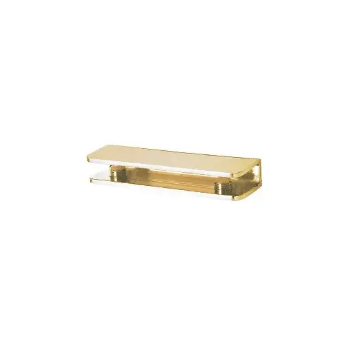 Satin Brass Rectangular Interior Shower Shelf Clamp Satin Brass Rectangular Interior Shower Shelf Clamp