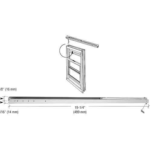 19-1/4" Overhead Channel Balance # 153 Mill 19-1/4" Overhead Channel Balance # 153 Mill
