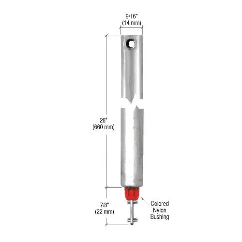 26" Tubular Spiral Tilt Window Balance Red Bushing 26" Tubular Spiral Tilt Window Balance Red Bushing