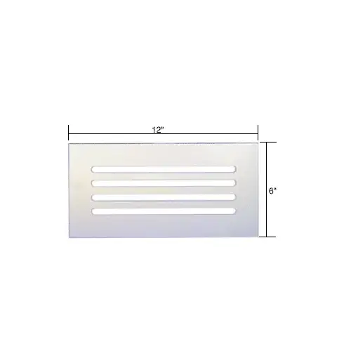 Clear Acrylic 12" x 6" Mirror Grille Clear Acrylic 12" x 6" Mirror Grille