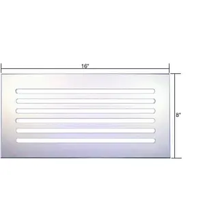 CRL FMG1680 Clear Flat Acrylic 16" x 8" Mirror Grille