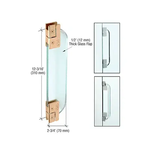 Lacquered Brass Frameless Mail Slot Lacquered Brass Frameless Mail Slot