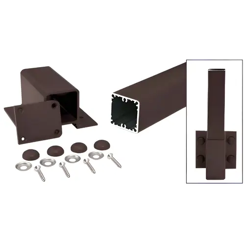 Matte Bronze 200, 300, 350, and 400 Series 42" Fascia Mount Post Kit Matte Bronze 200, 300, 350, and 400 Series 42" Fascia Mount Post Kit