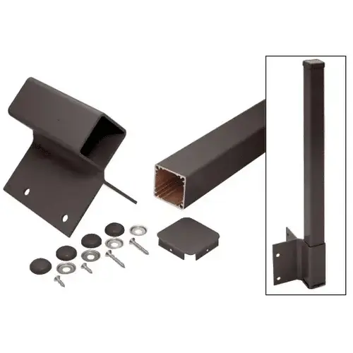 Matte Bronze 42" 200, 300, 350, and 400 Series 90 Degree Fascia Mounted Post Kit Matte Bronze 42" 200, 300, 350, and 400 Series 90 Degree Fascia Mounted Post Kit