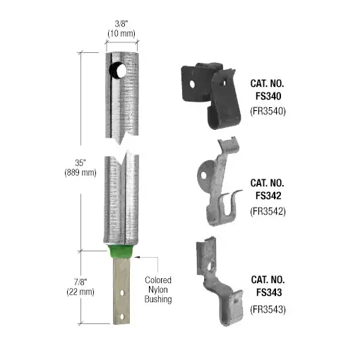 3/8" 3540 Non-Tilt Spiral Balance With FS342 Clip Attached 3/8" 3540 Non-Tilt Spiral Balance With FS342 Clip Attached