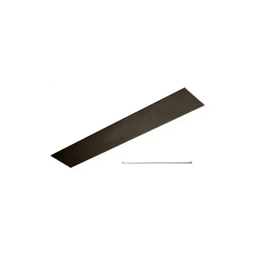 Black Bronze Anodized Flat Snap-In Channel 120" Black Bronze Anodized Flat Snap-In Channel 120"