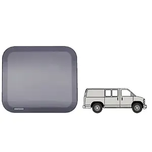 CRL FW131 Fixed 'All-Glass' Look 40% Window - Side Hinged and Sliding Door for 1997+ Chevy/GMC Vans 17-11/16" x 22-1/8"