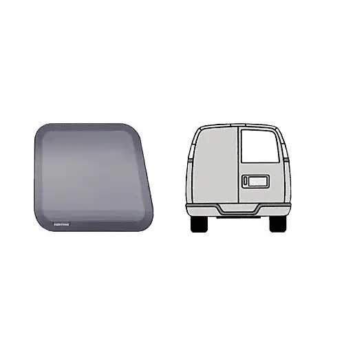 Fixed 'All-Glass' Look Window for Right Rear Door - 1997+ Chevy/GMC Vans 23-5/8" x 20-9/16" Fixed 'All-Glass' Look Window for Right Rear Door - 1997+ Chevy/GMC Vans 23-5/8" x 20-9/16"