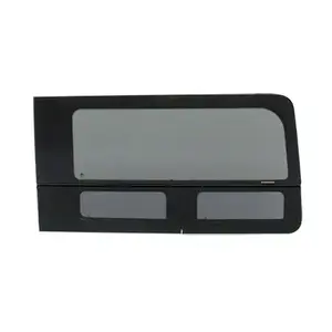 CRL FW293R 2015+ OEM Design 'All-Glass' Look Ford Transit Passenger's Side Sliding Door Window for 130" or 148" Standard Body and 148" Extended Length Body Medium and High Top Vans