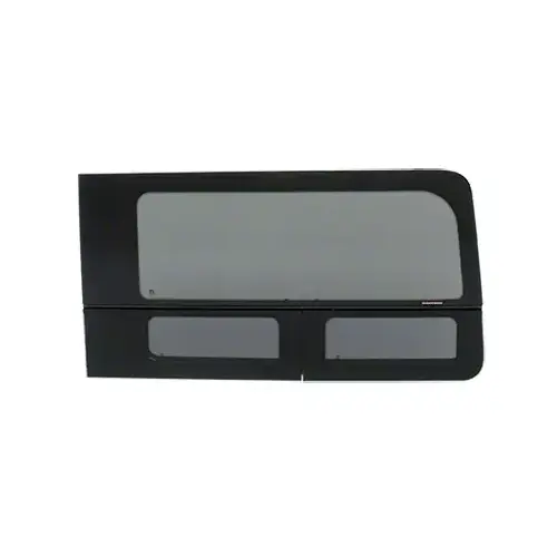 2015+ OEM Design 'All-Glass' Look Ford Transit Passenger's Side Sliding Door Window for 130" or 148" Standard Body and 148" Extended Length Body Medium and High Top Vans