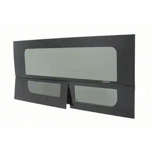 CRL FW395R 2014+ OEM Design 'All-Glass' Look Ram ProMaster Passenger Side Sliding Door T-Vent Window 136" & 159" Wheelbase Only 28% Dark Gray