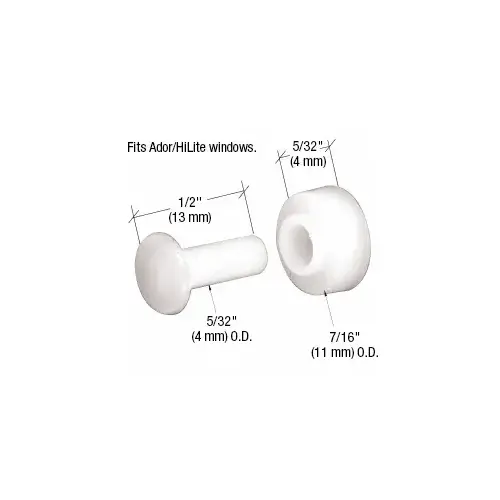 7/16" Nylon Sliding Window Flat Roller with Nylon Axle Pin for Ador/HiLite Windows 7/16" Nylon Sliding Window Flat Roller with Nylon Axle Pin for Ador/HiLite Windows