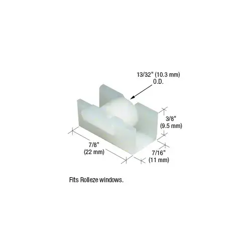 Sliding Window Roller with 13/32" Nylon Wheel for Rolleze Windows Sliding Window Roller with 13/32" Nylon Wheel for Rolleze Windows
