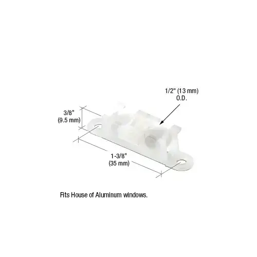 Sliding Window Roller with 3/8" Nylon Wheel for House of Aluminum Windows - pack of 2 Sliding Window Roller with 3/8" Nylon Wheel for House of Aluminum Windows - pack of 2