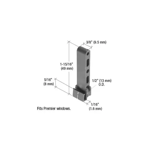Sliding Window Roller with 1/2" Nylon Wheel for Premiere Windows Sliding Window Roller with 1/2" Nylon Wheel for Premiere Windows