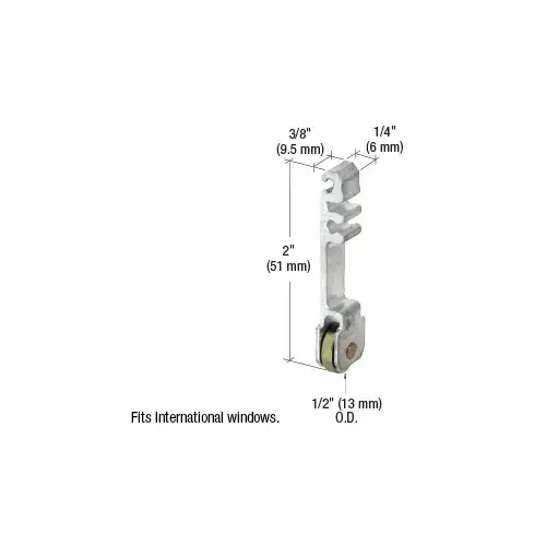 1/2" Steel Sliding Window Roller for International Windows 1/2" Steel Sliding Window Roller for International Windows