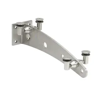 CRL GABCR36BS Brushed Stainless 36" Glass Awning Curved Wall Bracket