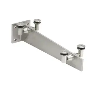 CRL GABS36BS Brushed Stainless 36" Glass Awning Sloped Wall Bracket