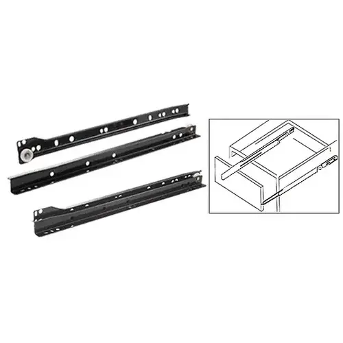 Black 14" Drawer Slides Pair Black 14" Drawer Slides Pair